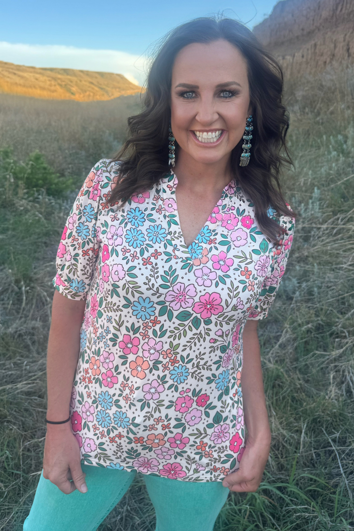 Sunday Morning Bloom Top