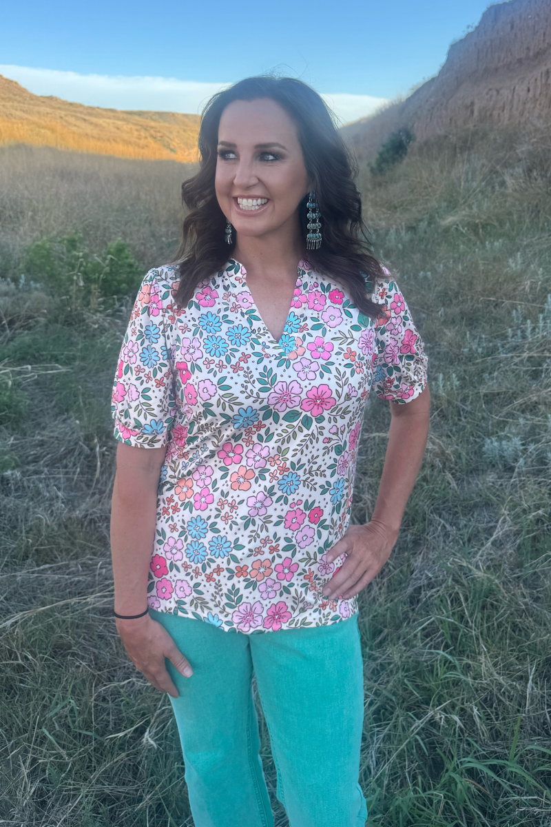 Sunday Morning Bloom Top