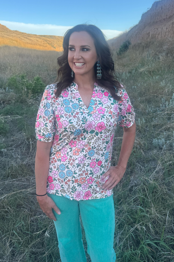Sunday Morning Bloom Top