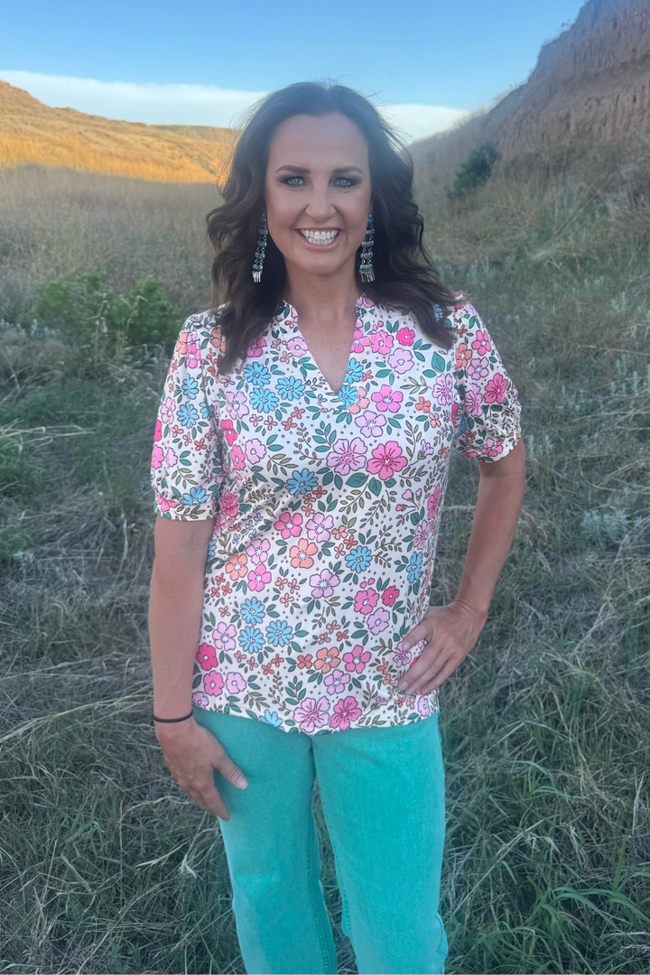 Sunday Morning Bloom Top