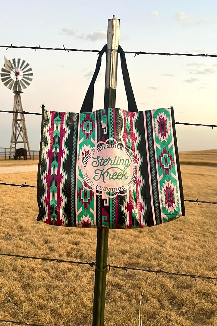 STERLING KREEK AZTEC SHOPPING BAG
