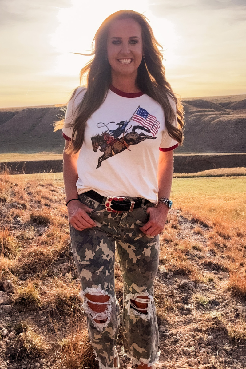 Dust and Glory Ringer Tee