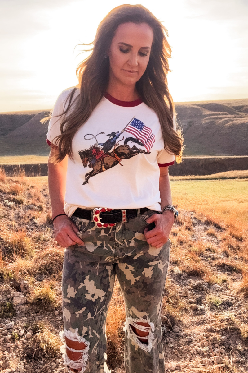 Dust and Glory Ringer Tee