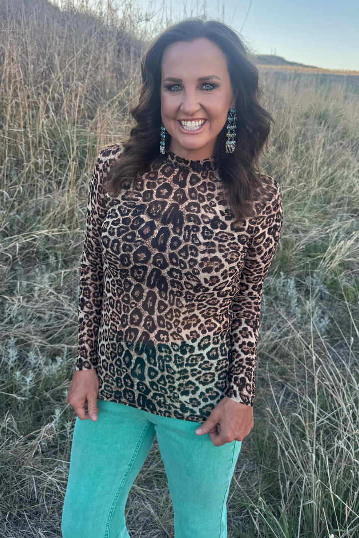Hear Me Roar Mesh Top