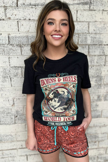 Team Roping Pink Tee main image 1