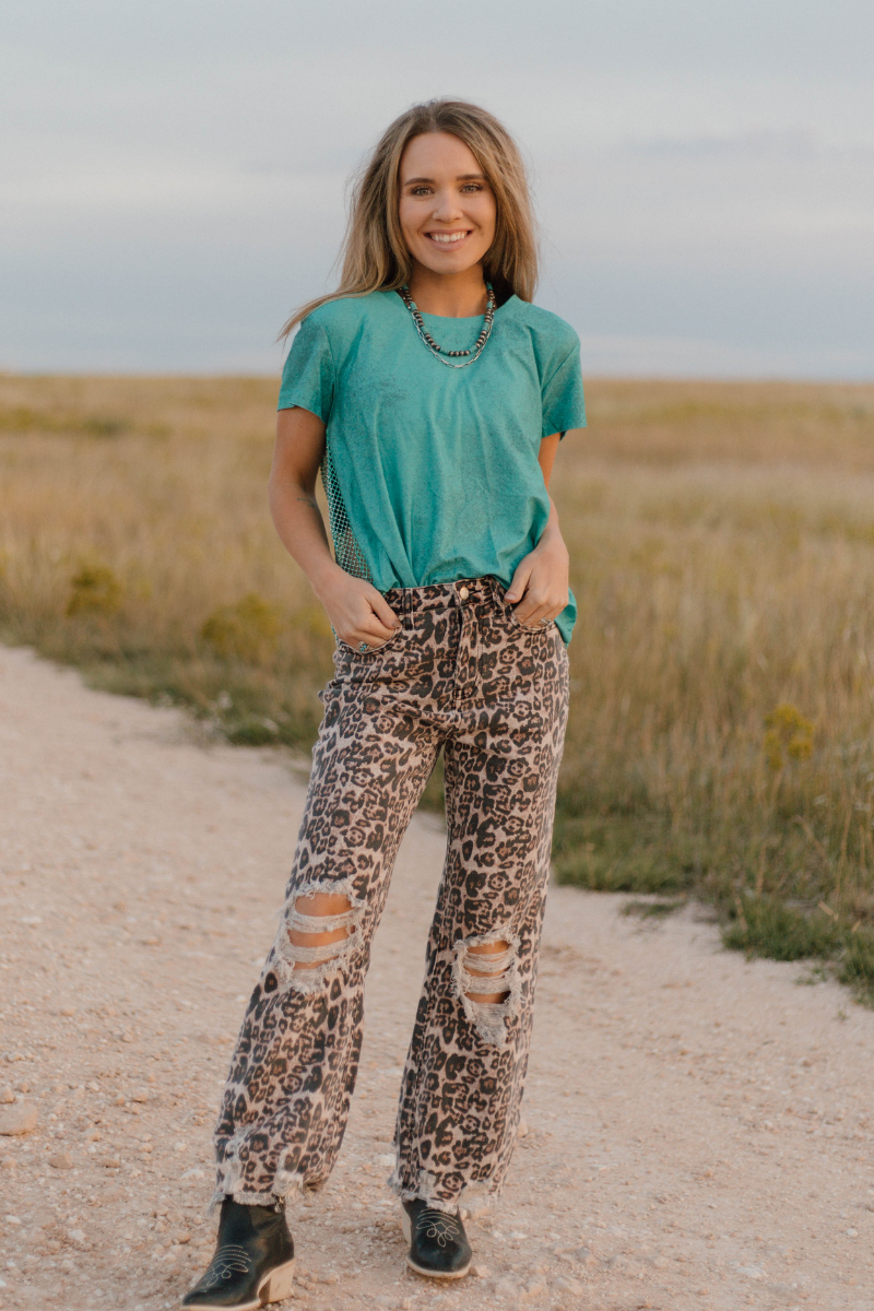 Hit The Backroads Rhinestones Top