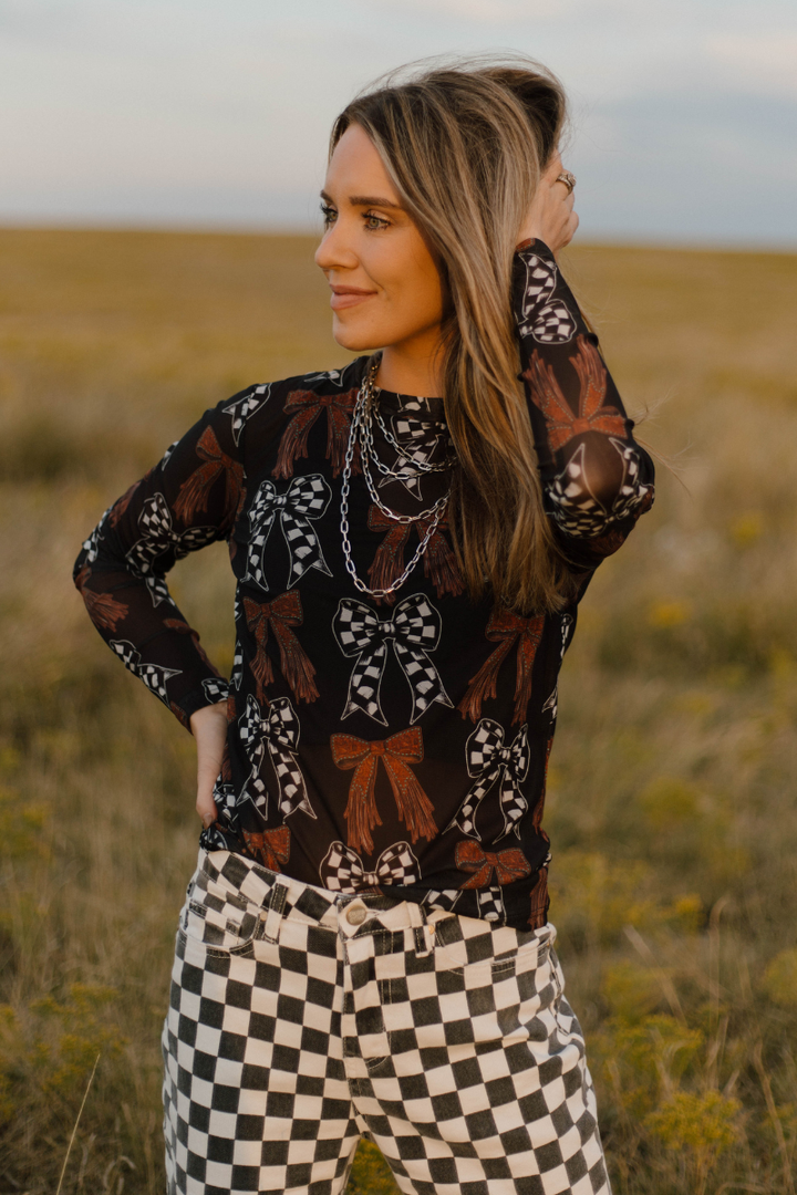 Just A Girl Mesh Top