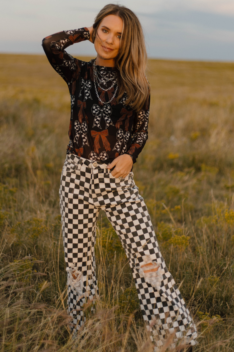 Just A Girl Mesh Top