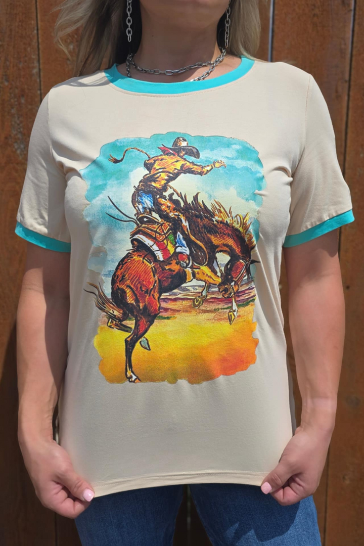 Last Wild Ride Ringer Tee