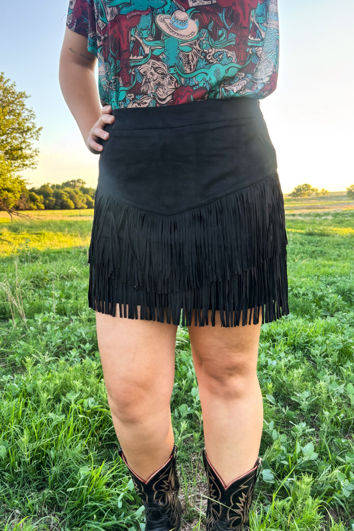 Stockyards and Longhorns Mesh Top