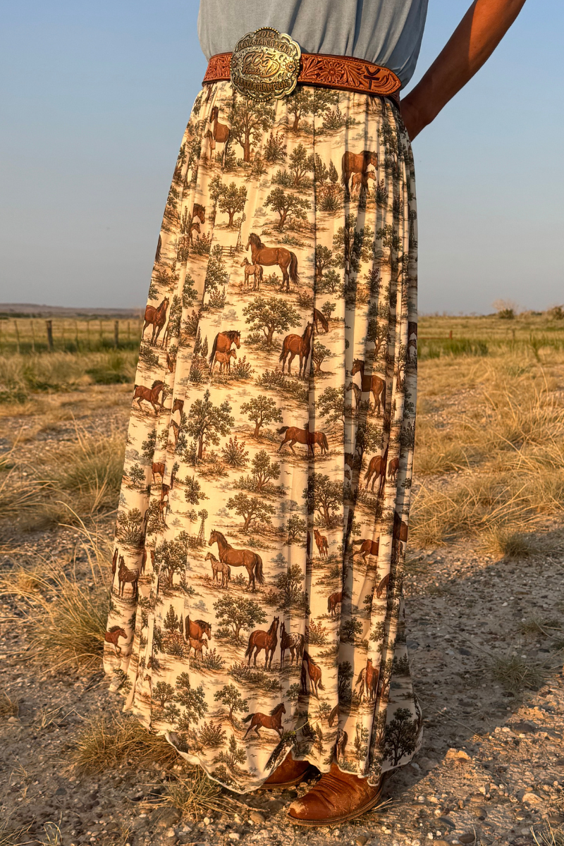 Rustic Roamer Maxi Skirt