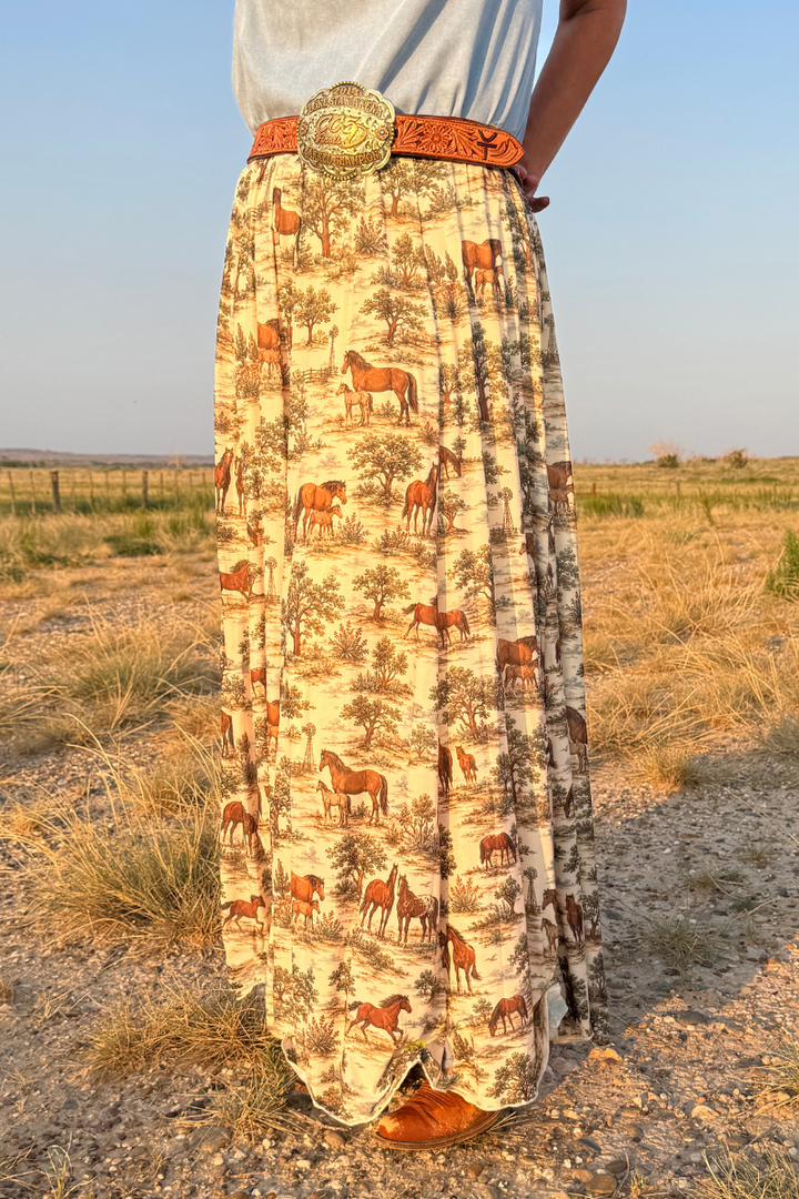 Rustic Roamer Maxi Skirt
