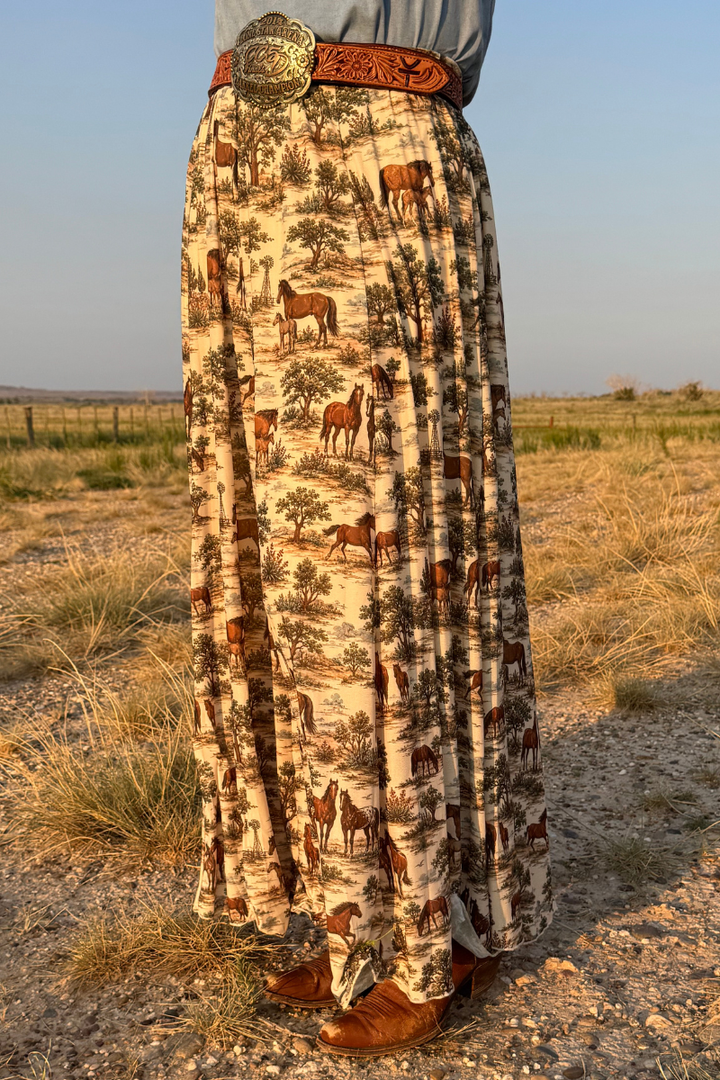 Rustic Roamer Maxi Skirt