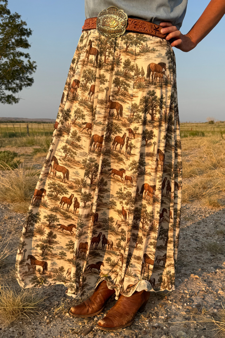 Rustic Roamer Maxi Skirt