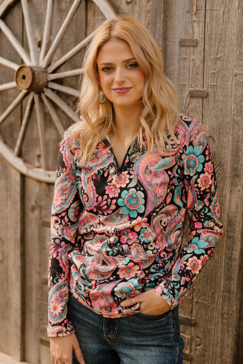 Midnight Bloom Pullover