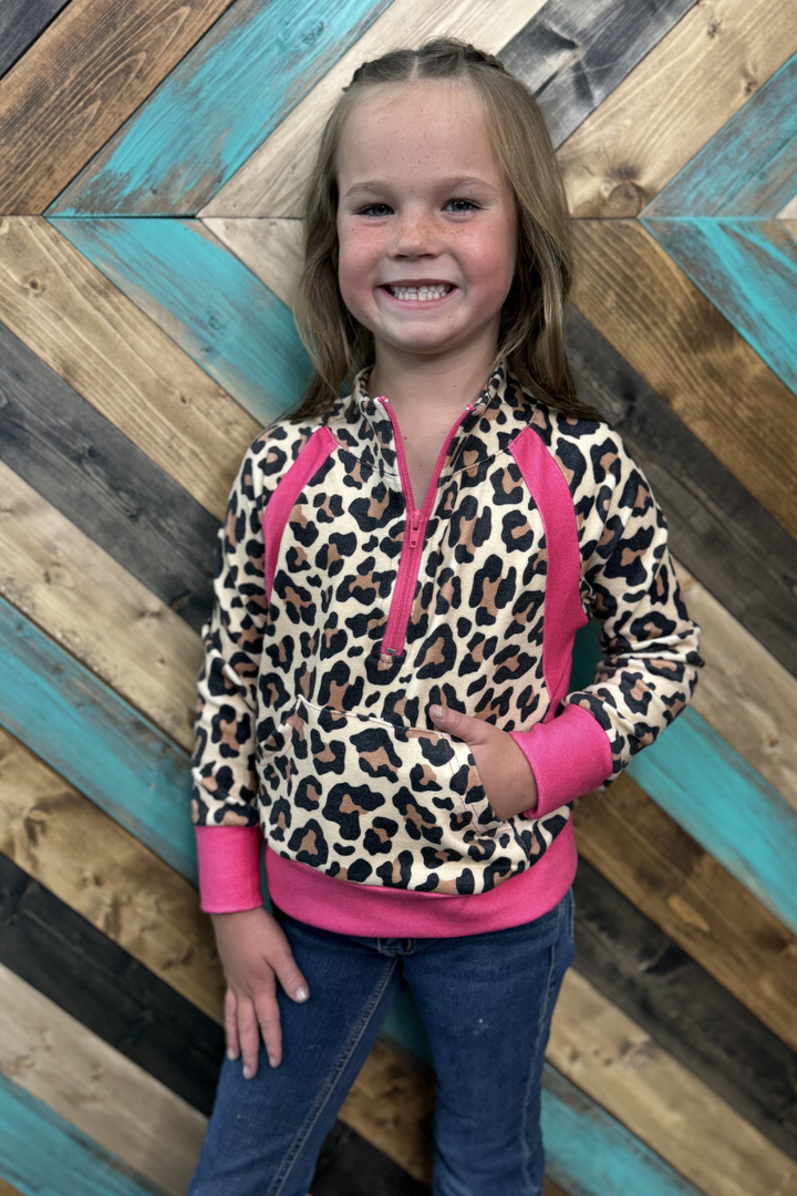 Mini Hotshot Cowgirl Pullover - PINK