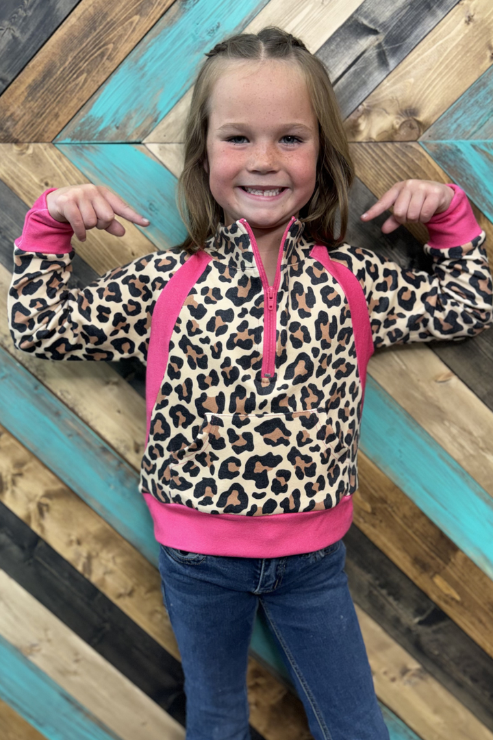 Mini Hotshot Cowgirl Pullover - PINK