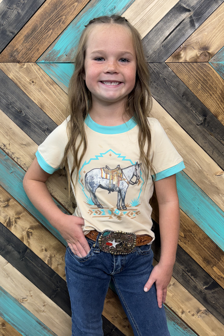 Mini Turquoise Trail Ringer Tee