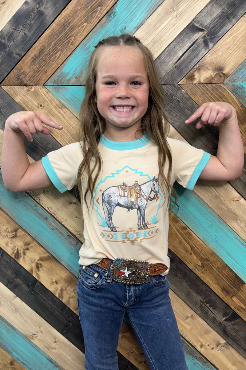 Mini Turquoise Trail Ringer Tee