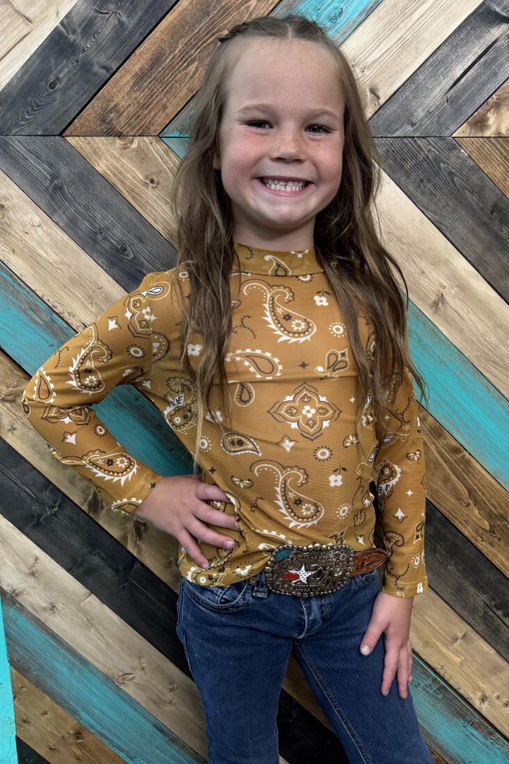 Bandana Babe Mustard Mesh Kids