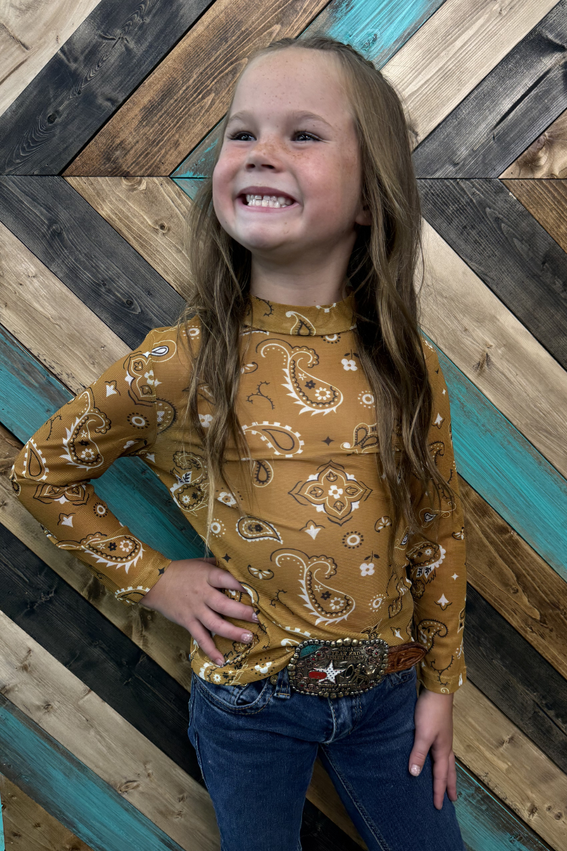 Bandana Babe Mustard Mesh Kids