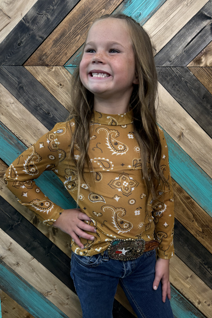 Bandana Babe Mustard Mesh Kids
