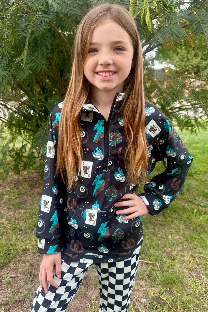 Cowgirl Charm Kids Pullover