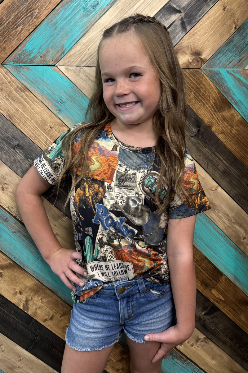 Mini Retro Rodeo Nights Top