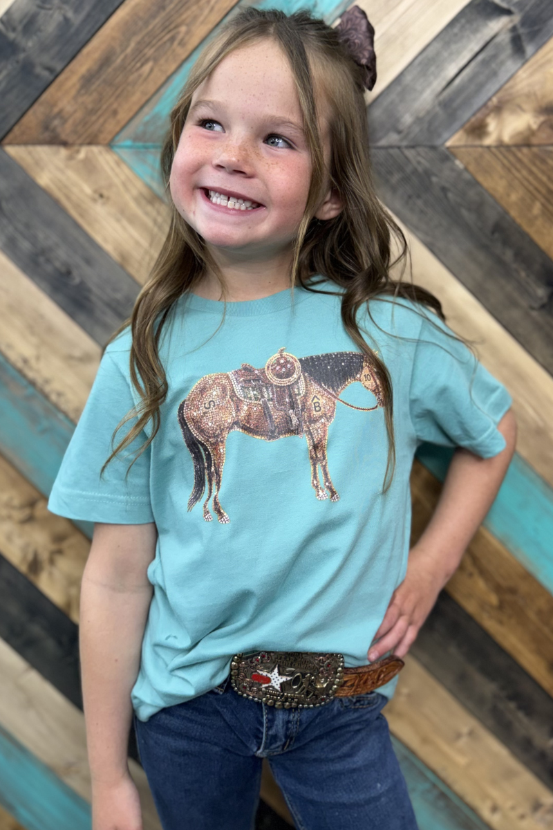 Mini Rhinestone Cowhorse