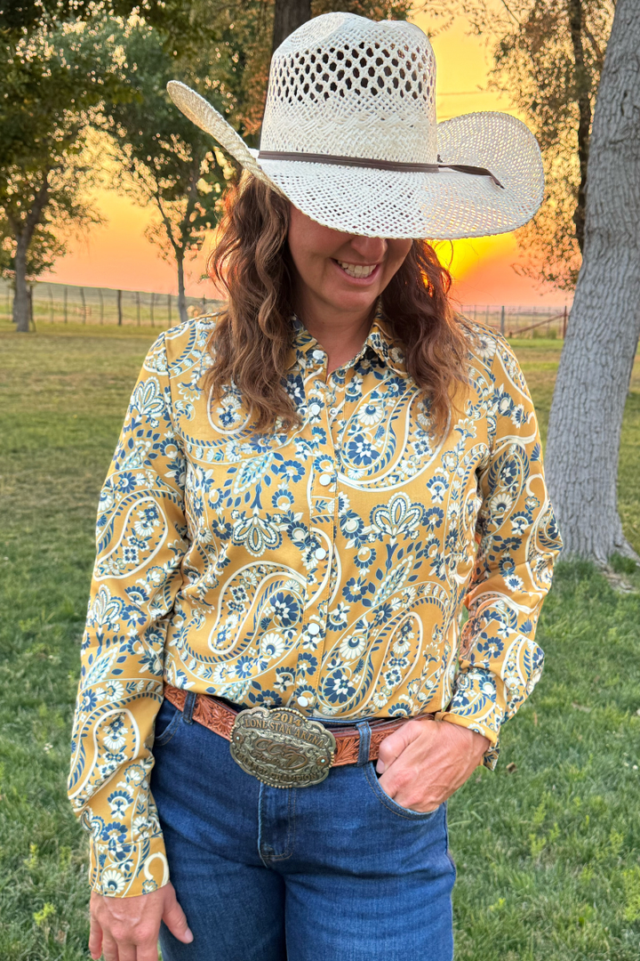 Bandana Honey Button Up