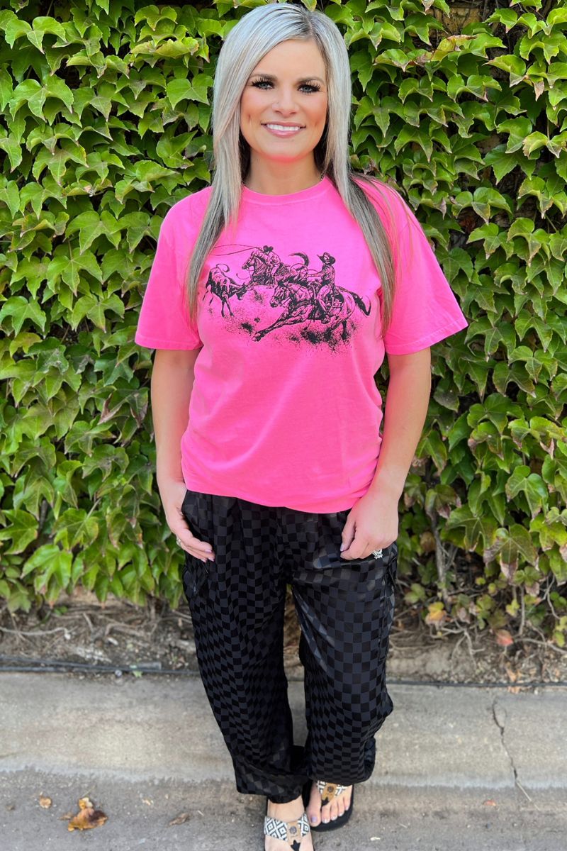 Neon Pink High Call Tee