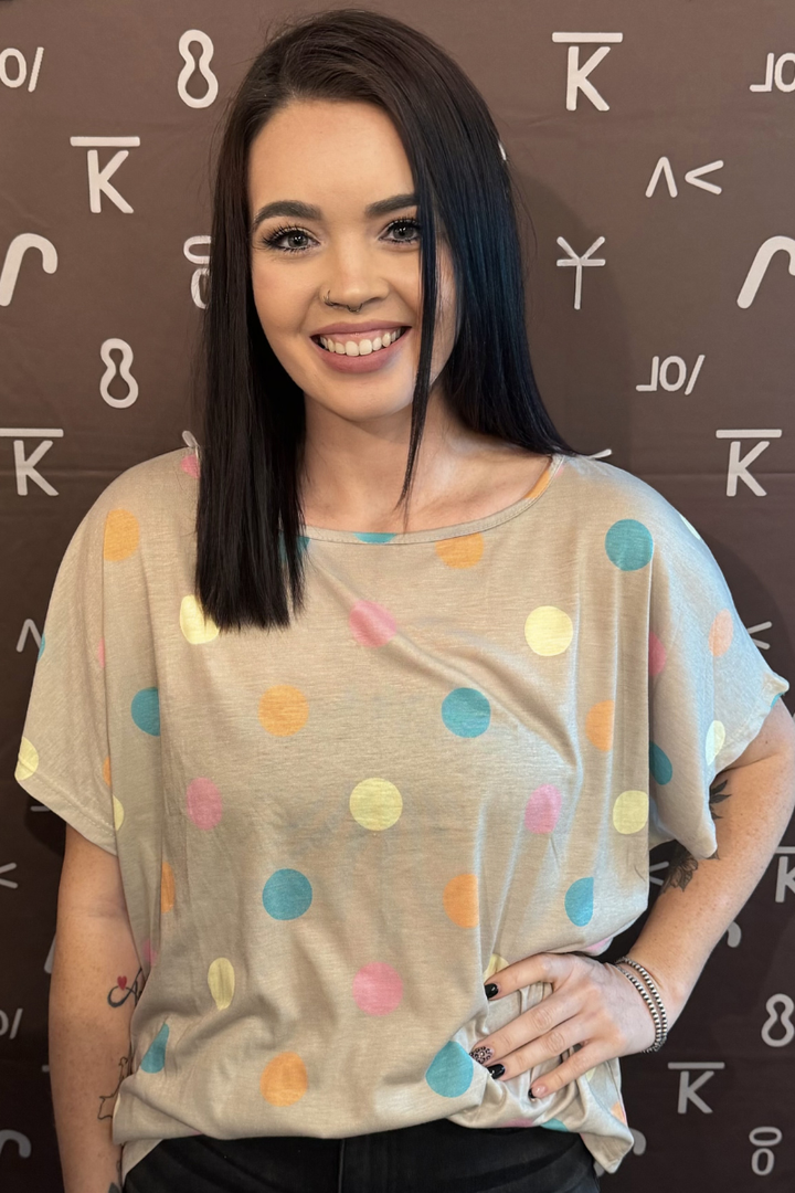 Pastel Polka Top