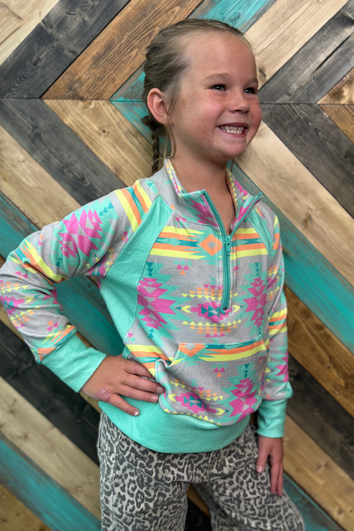 Mini Aztec Daydream Pullover