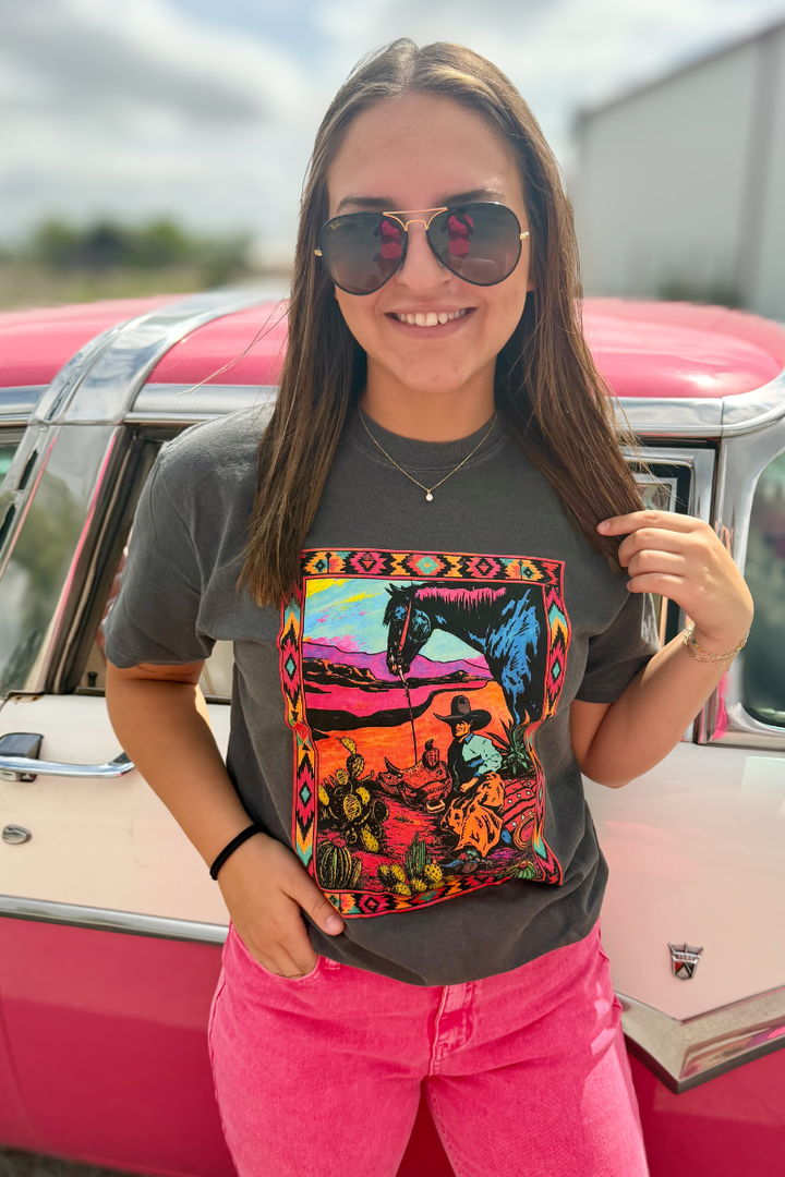Neon Desert Drifter Tee