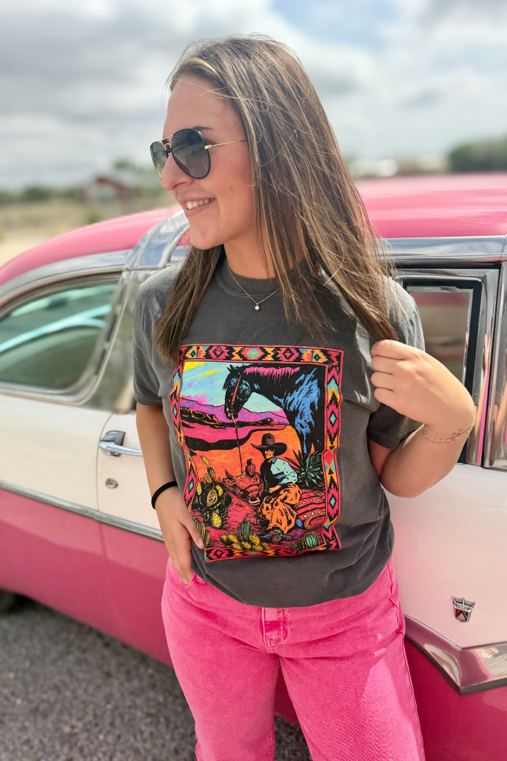 Neon Desert Drifter Tee