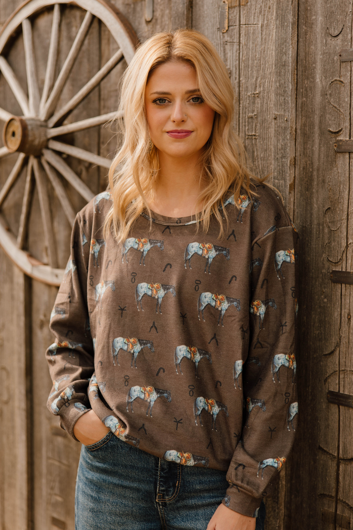 Old Town Road Brown Top