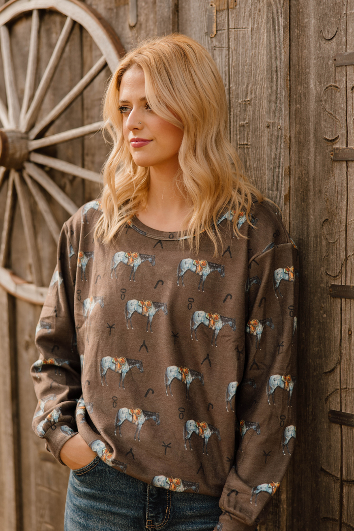 Old Town Road Brown Top