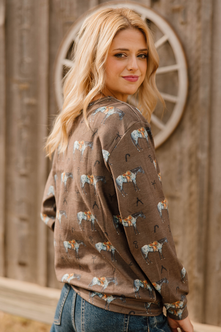 Old Town Road Brown Top