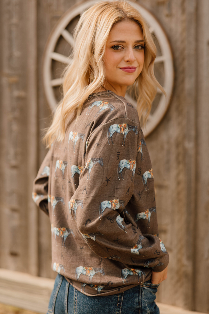 Old Town Road Brown Top