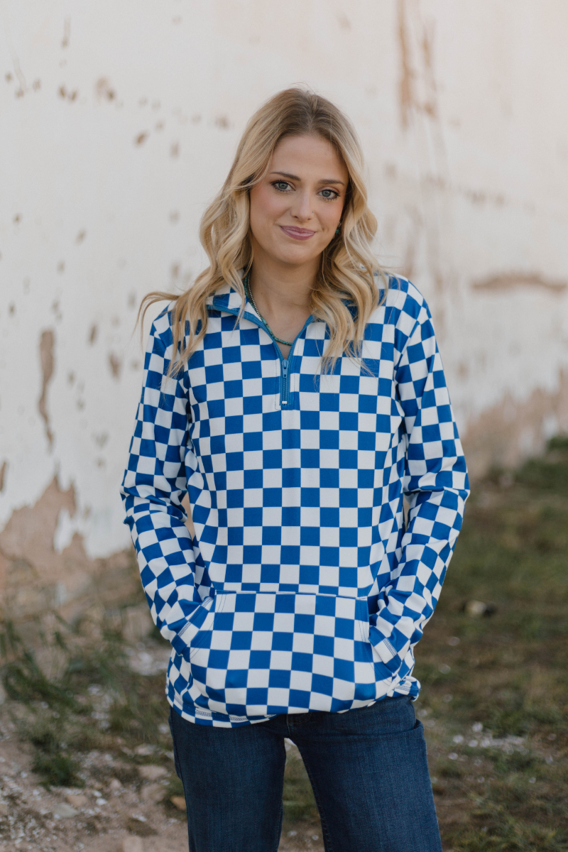 Pep Rally Pullover Blue