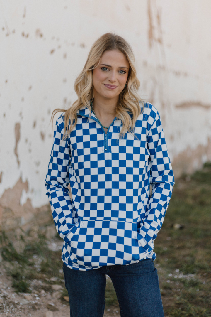 Pep Rally Pullover Blue