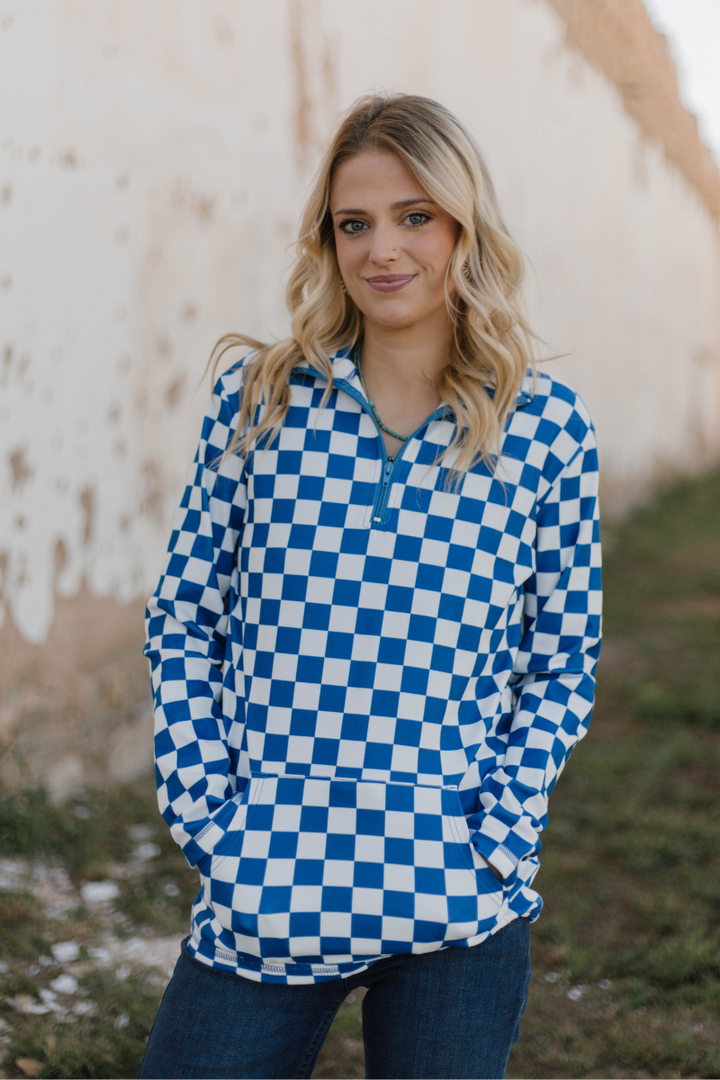 Pep Rally Pullover Blue