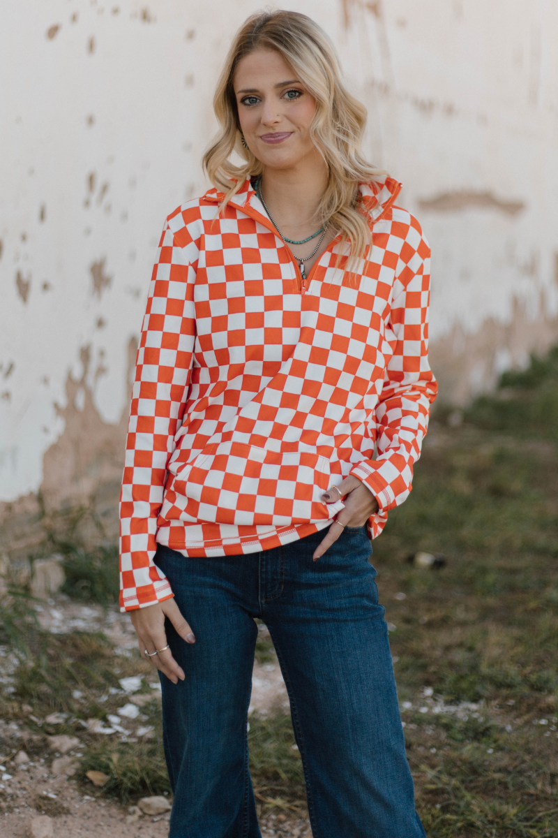 Pep Rally Pullover - Orange