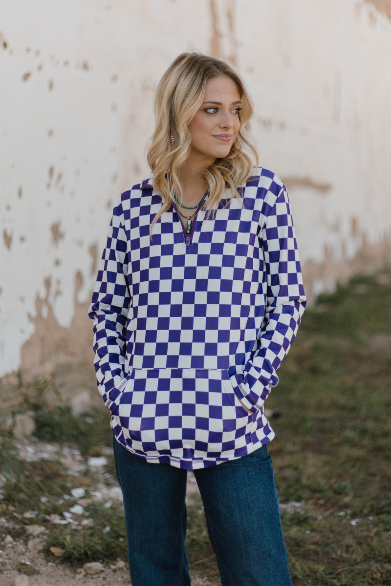 Pep Rally Pullover - Purple