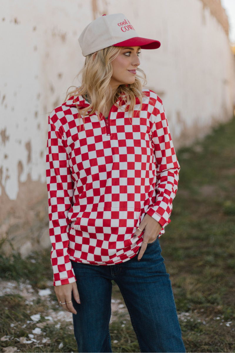 Pep Rally Pullover - Red