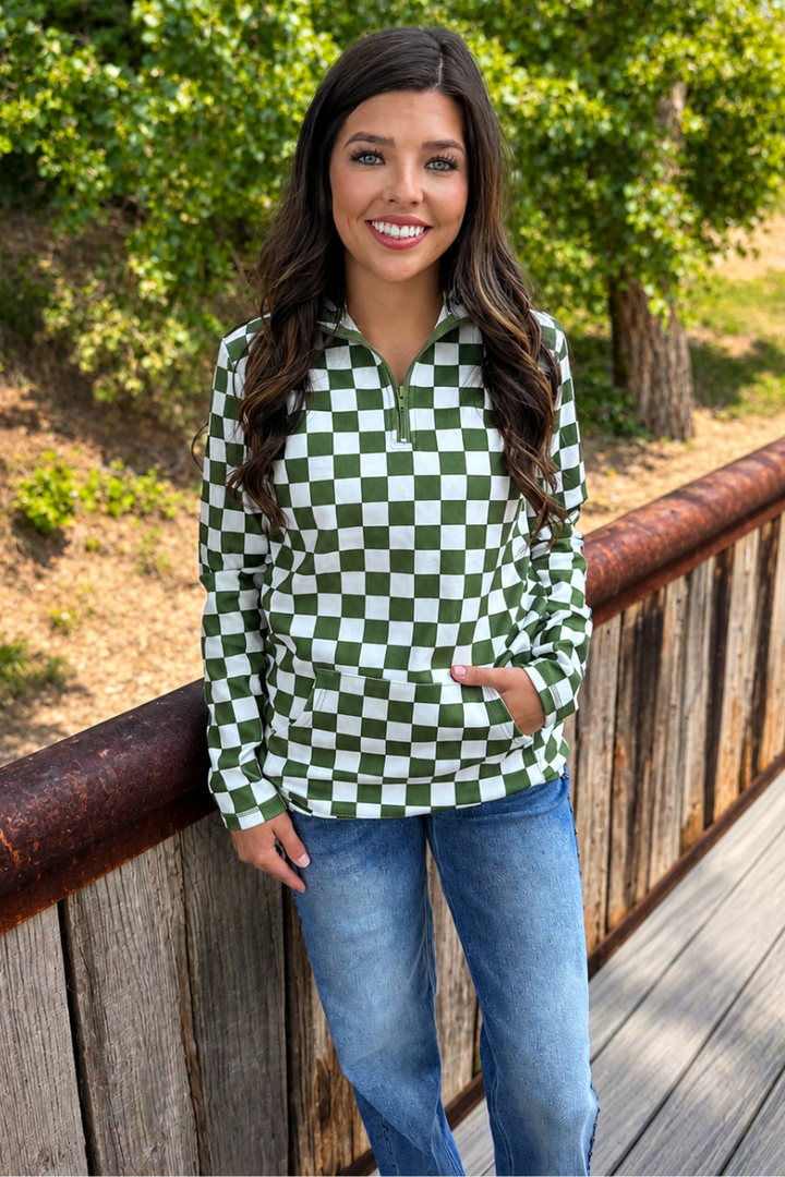 Pep Rally Pullover - Green