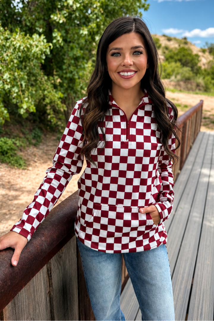 Pep Rally Pullover - Maroon