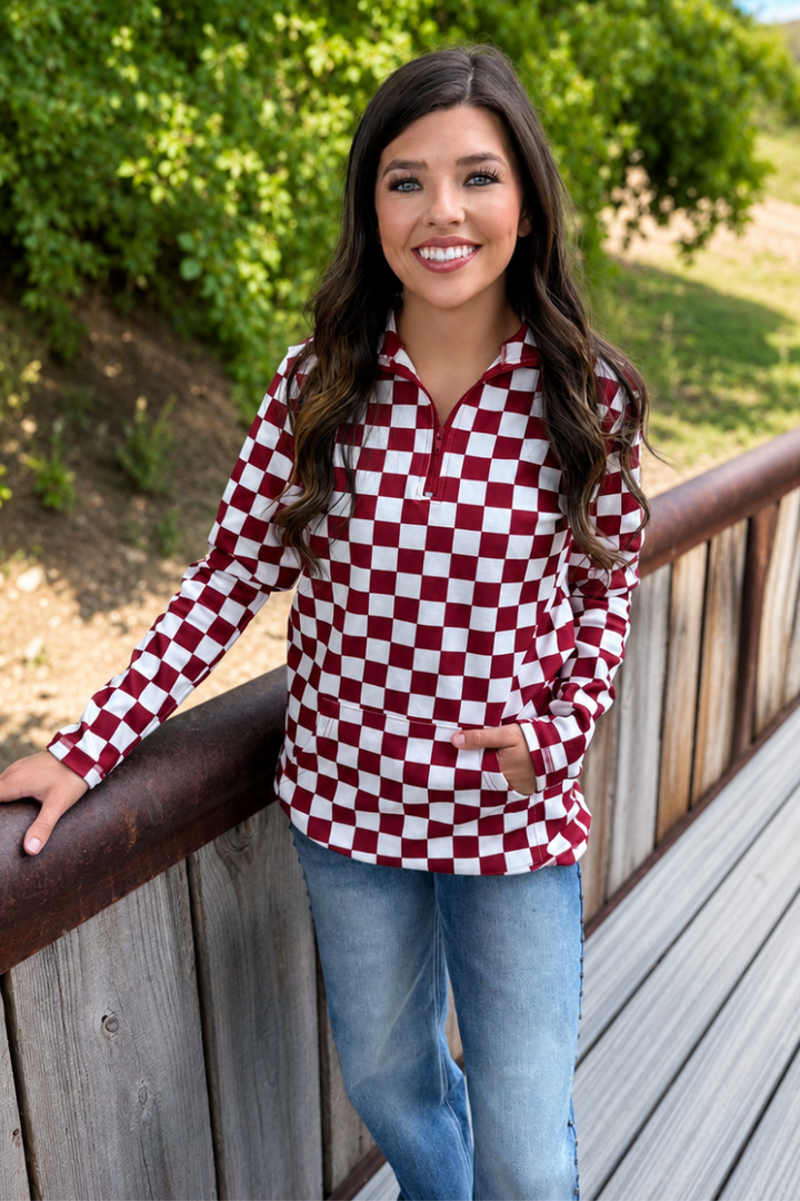 Pep Rally Pullover - Maroon
