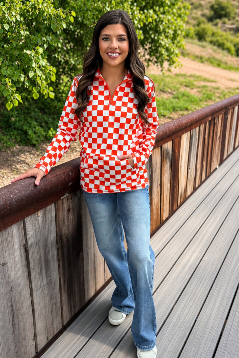 Pep Rally Pullover - Orange