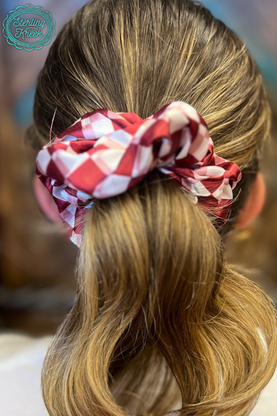 Pep Rally Scrunchie Maroon